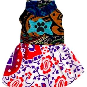 NWOT DOGGY Size Medium Multicolor Dress